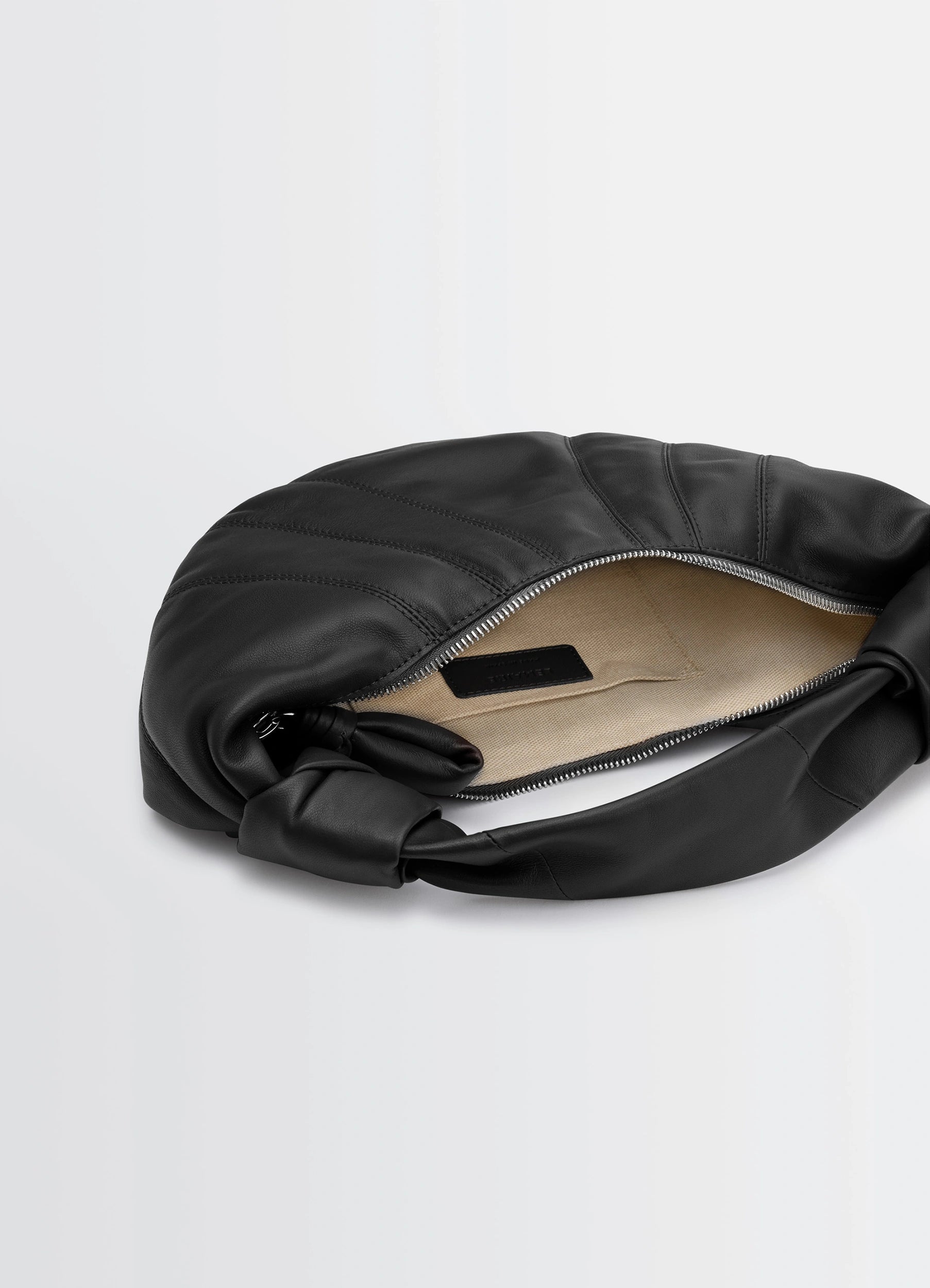 Black Mini Fortune Croissant Bag | LEMAIRE Black Mini Fortune Croissant Bag | LEMAIRE