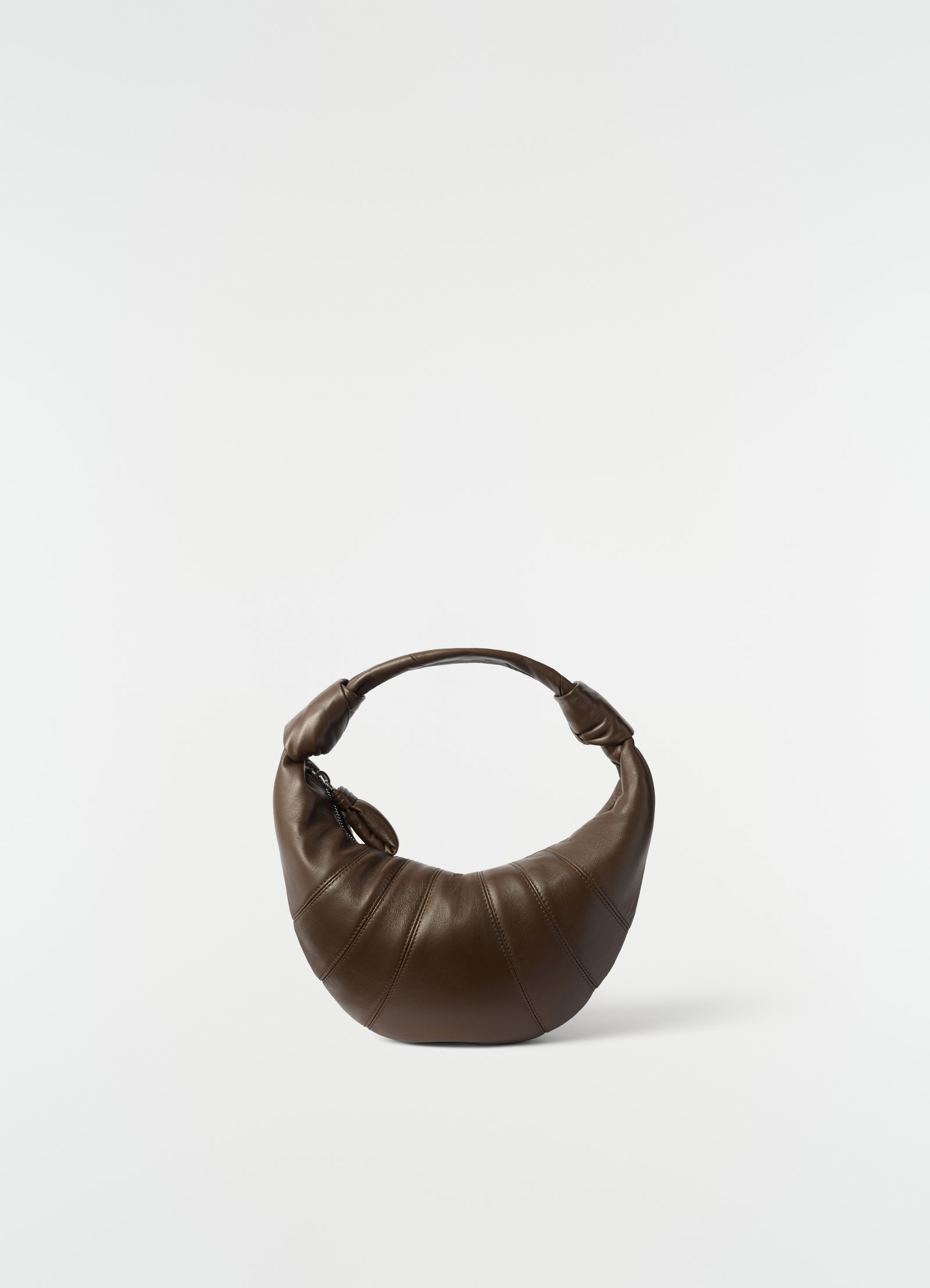 Mini fortune croissant bag in leather