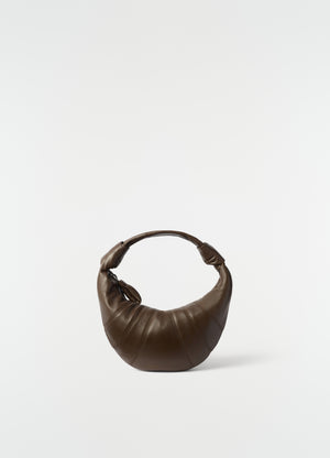 Mini fortune croissant bag in leather