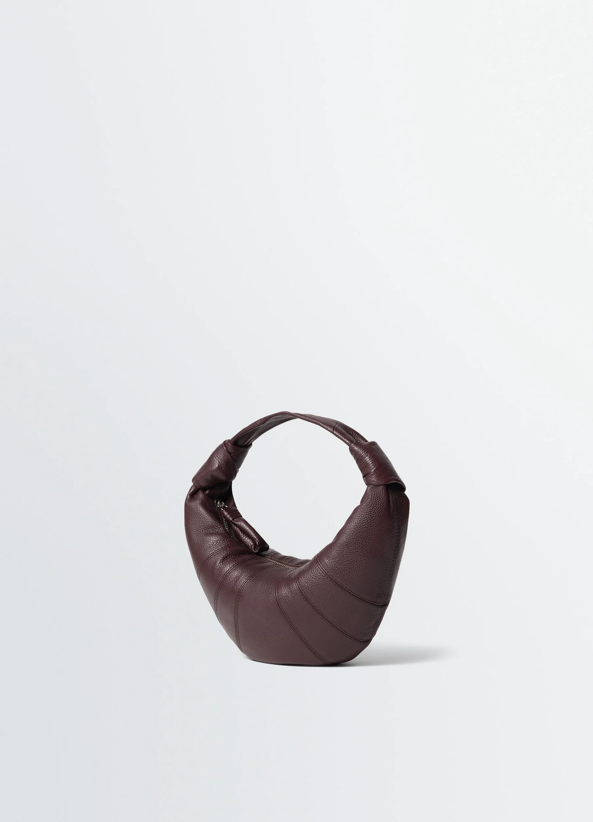 MINI FORTUNE CROISSANT BAG IN LEATHER - Tiramisu - Soft Grained