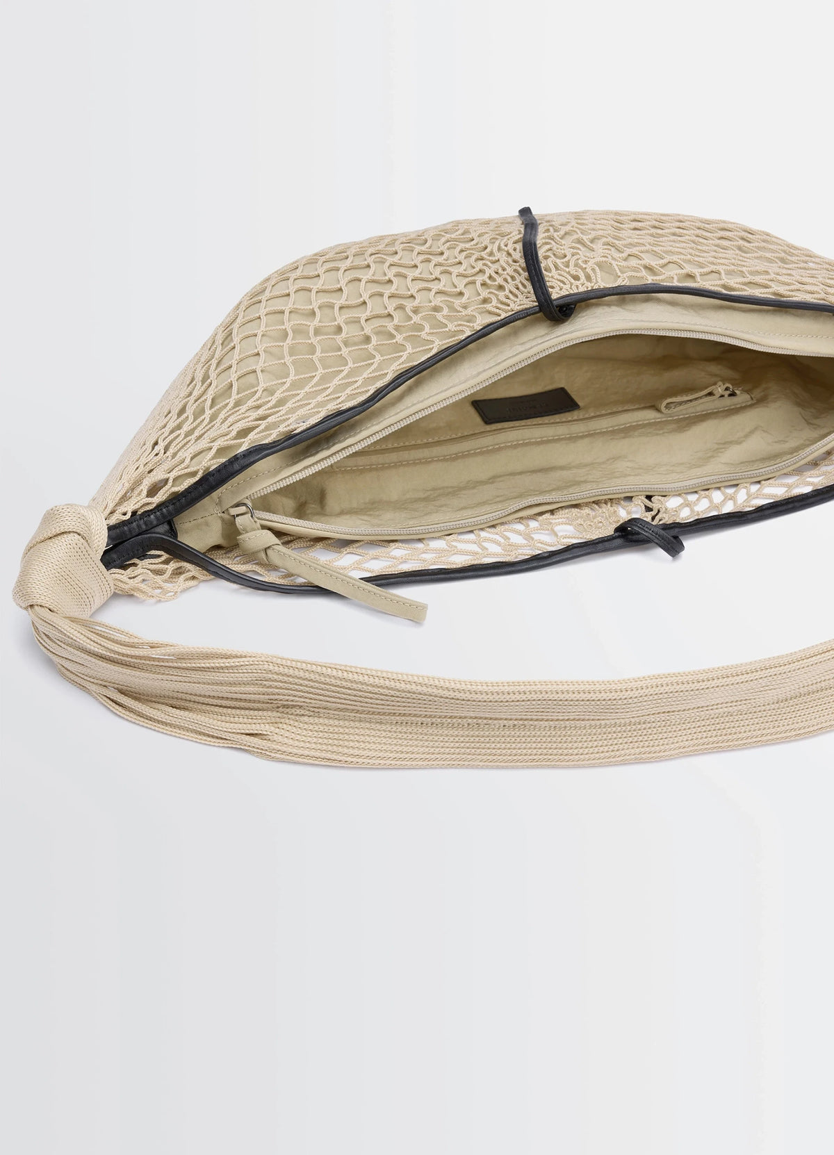 CROISSANT FILT BAG - Light Beige - Polyester Net - Unisex | LEMAIRE