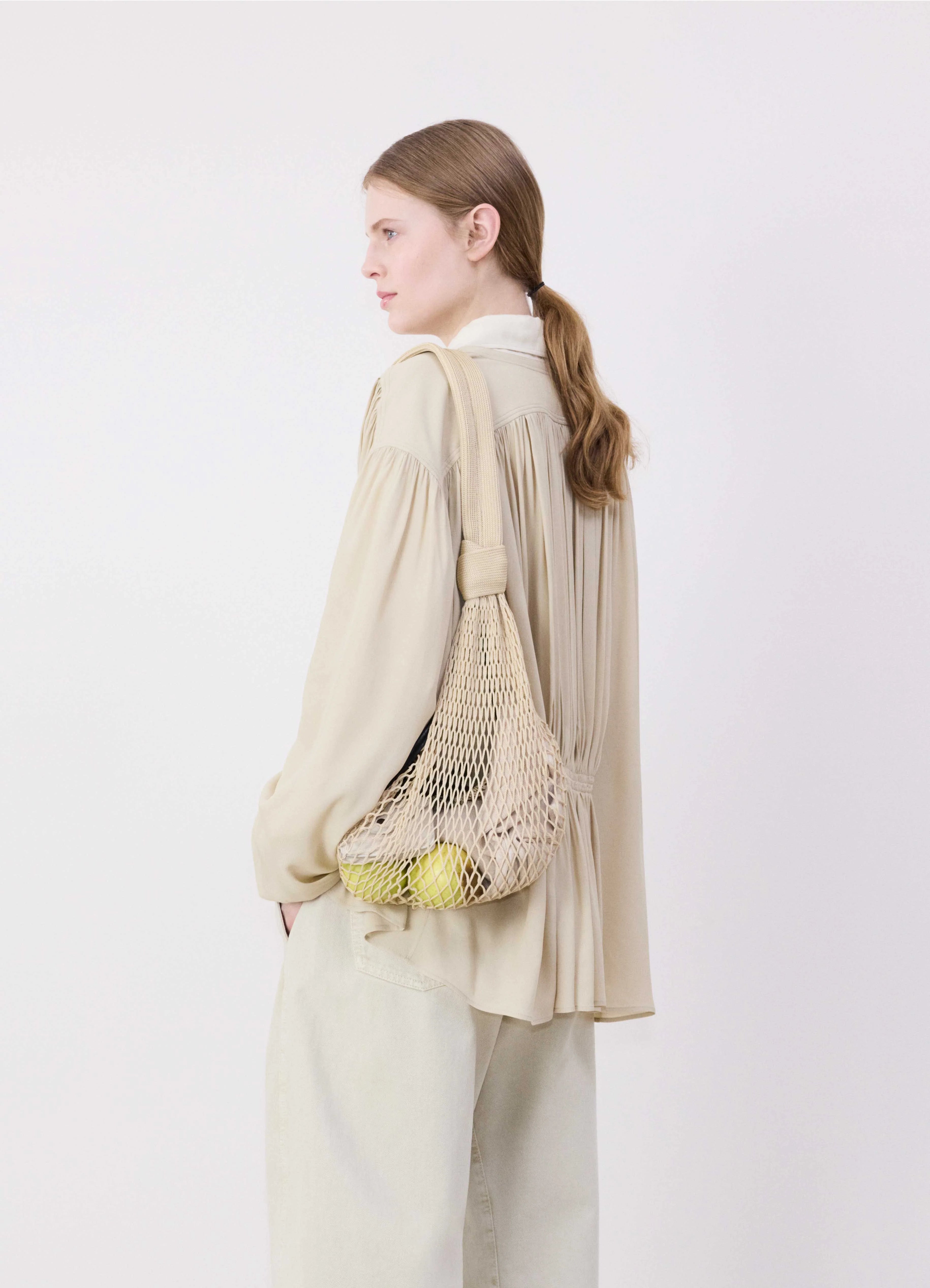 Sac Fortune Croissant Filt Light Beige LEMAIRE