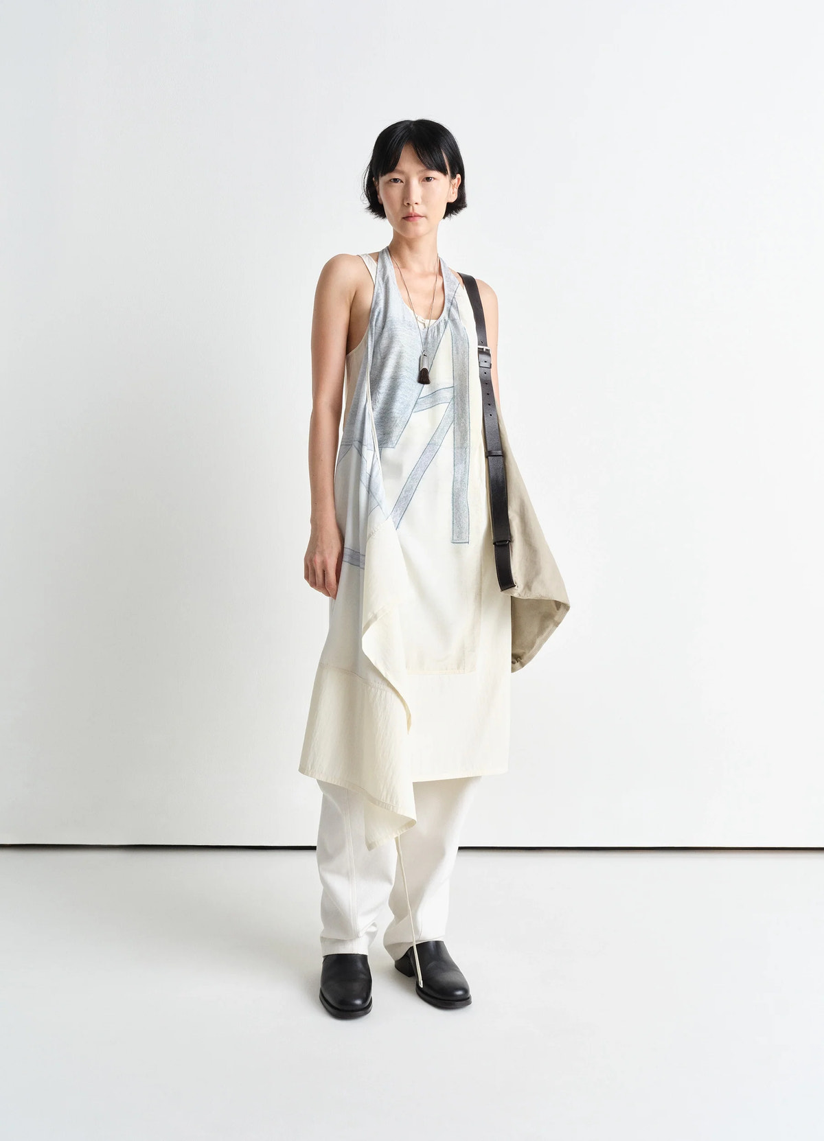Flag hobo bag in not specified, model shot, front view worn by model
