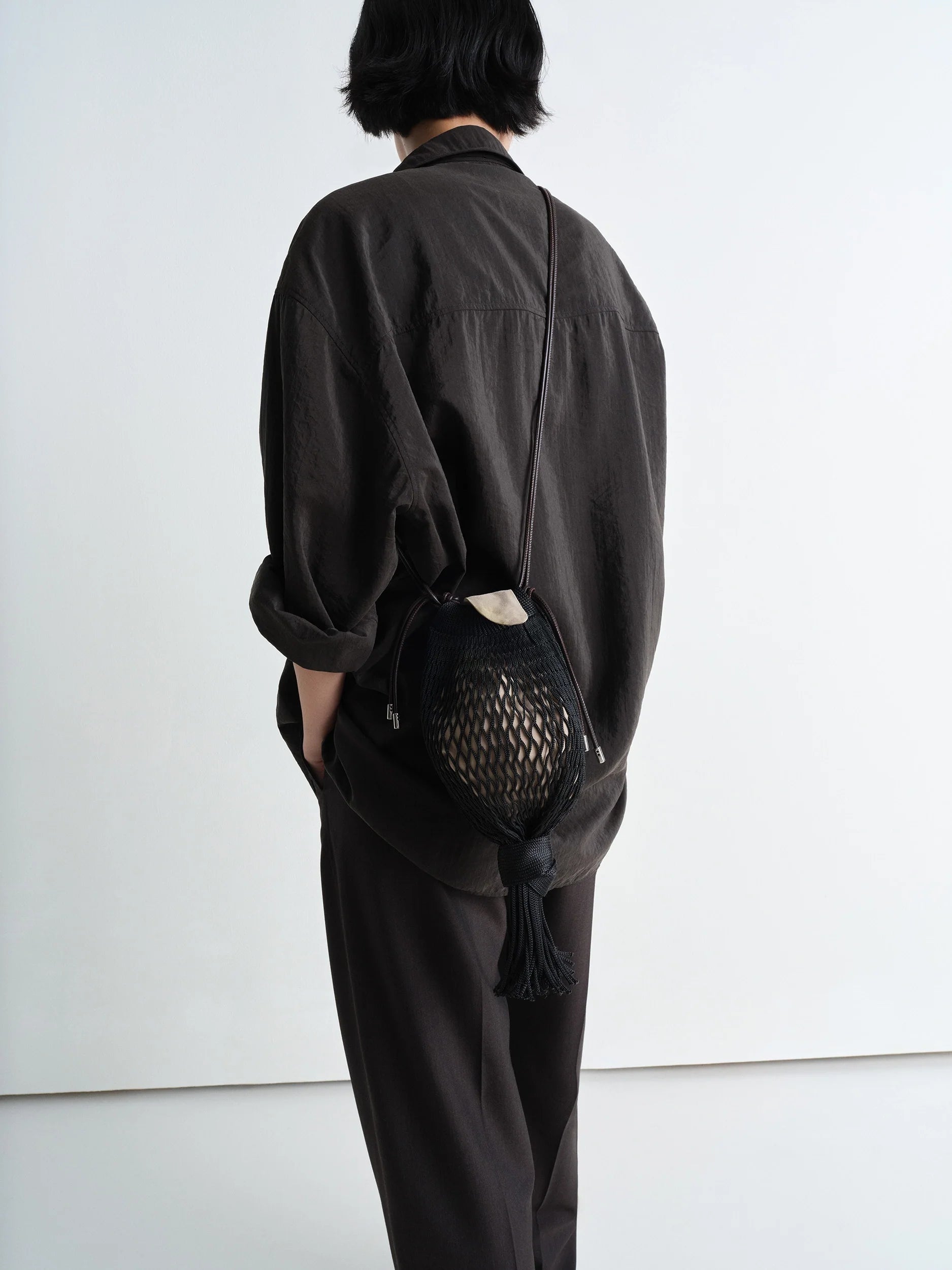 lemaire MINI CROSSBODY FILT NET BAG Lemaire Netted Shoulder Bag lemaire MINI CROSSBODY FILT NET BAG Lemaire Netted Shoulder Bag