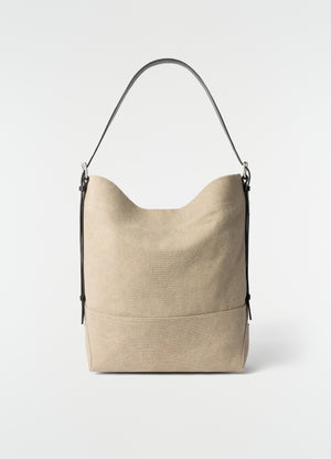 Bolso tote belted de lona de algodón orgánico grueso