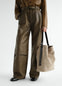 BELTED TOTE BAG IN HEAVY ECO COTTON CANVAS