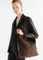 BELTED TOTE BAG IN HEAVY ECO COTTON CANVAS