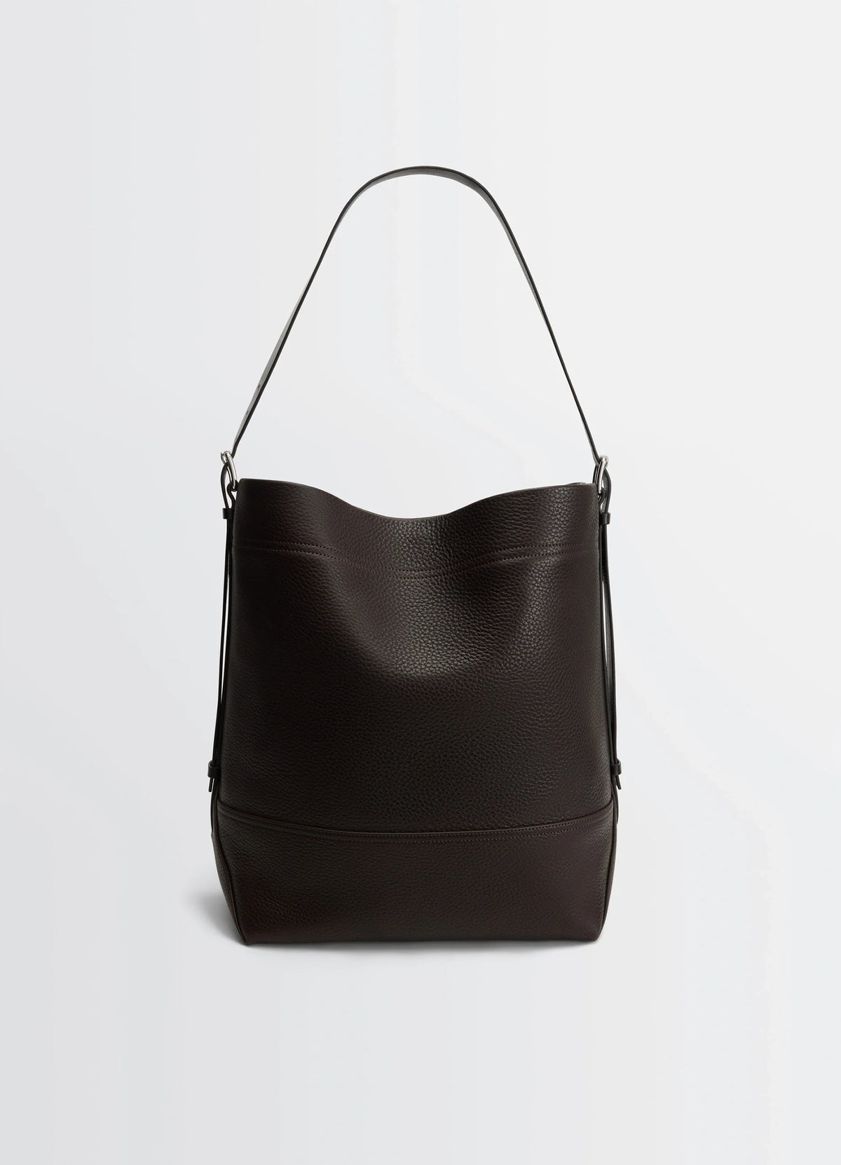 BELTED トートバッグ - Dark Chocolate - グレインカウレザー BELTED トートバッグ - Dark Chocolate - グレインカウレザー