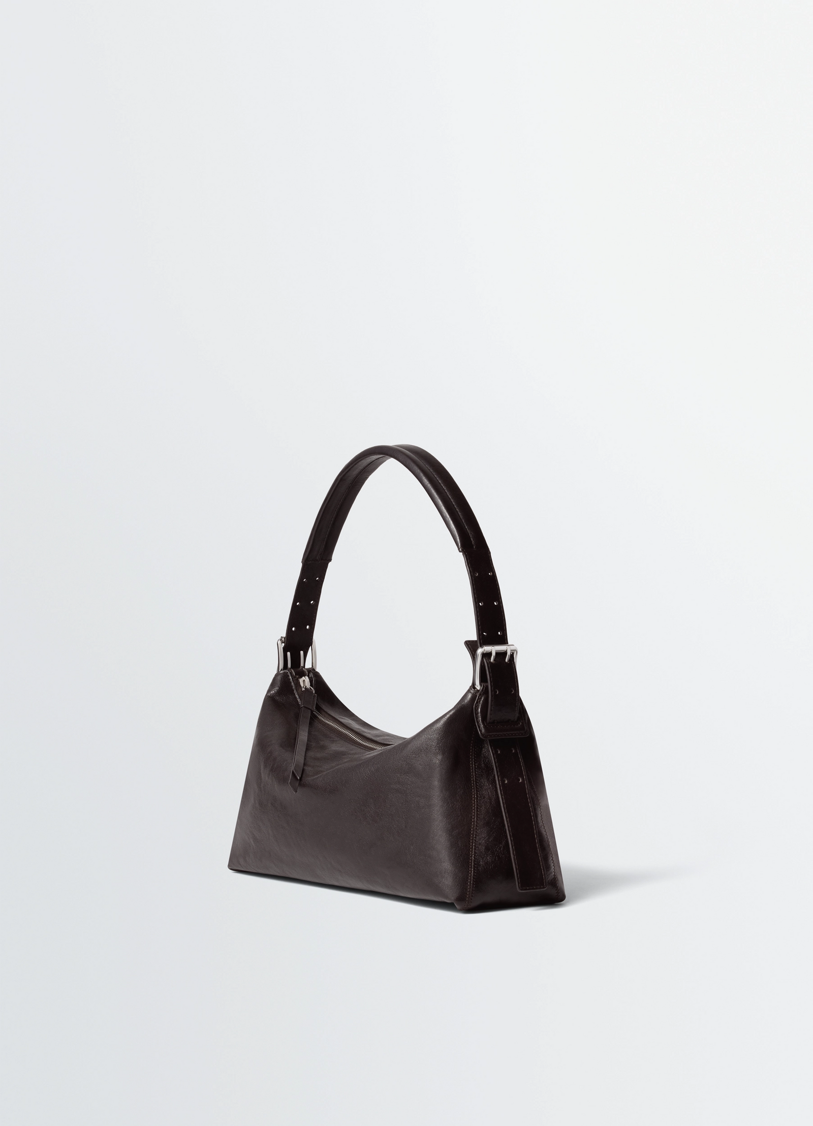 벨티드 바게트 백