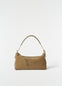 BELTED BAGUETTE BAG IN SUEDE LEATHER