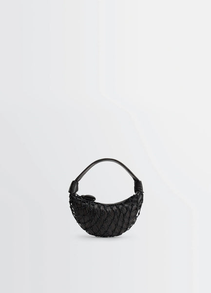 MINI FORTUNE CROISSANT INFINITE LOVE KNOT IN SOFT NAPPA LEATHER