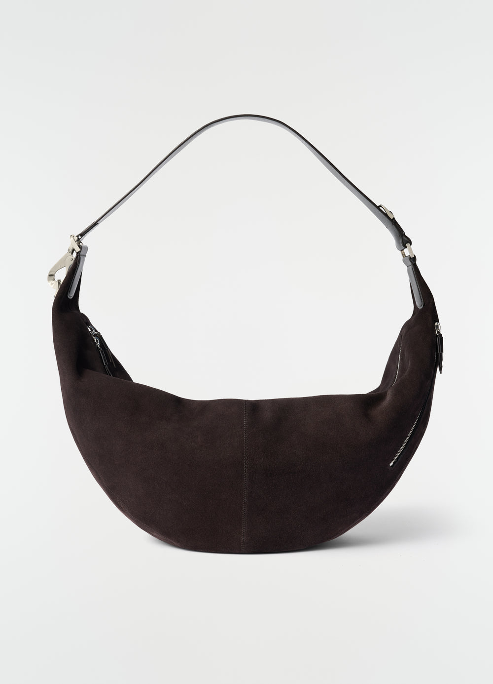 GROSSE QUIVER CLIP TASCHE AUS WILDLEDER