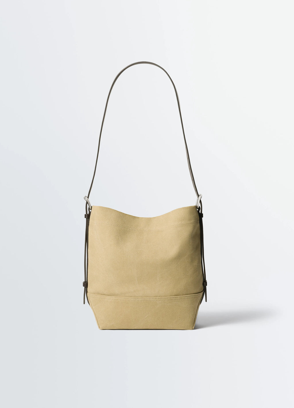 SMALL BELTED TOTE BAG IN COTTON CANVAS