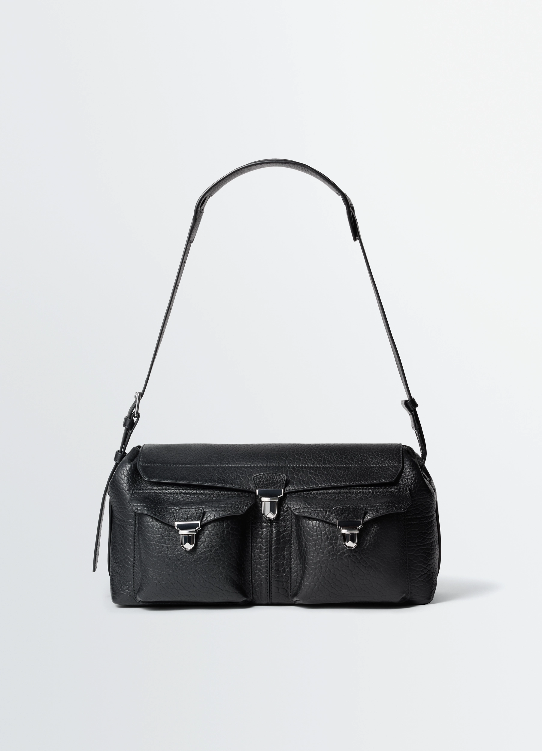 【remer】loose lamb leather body bag loose lamb leather body bag | remer