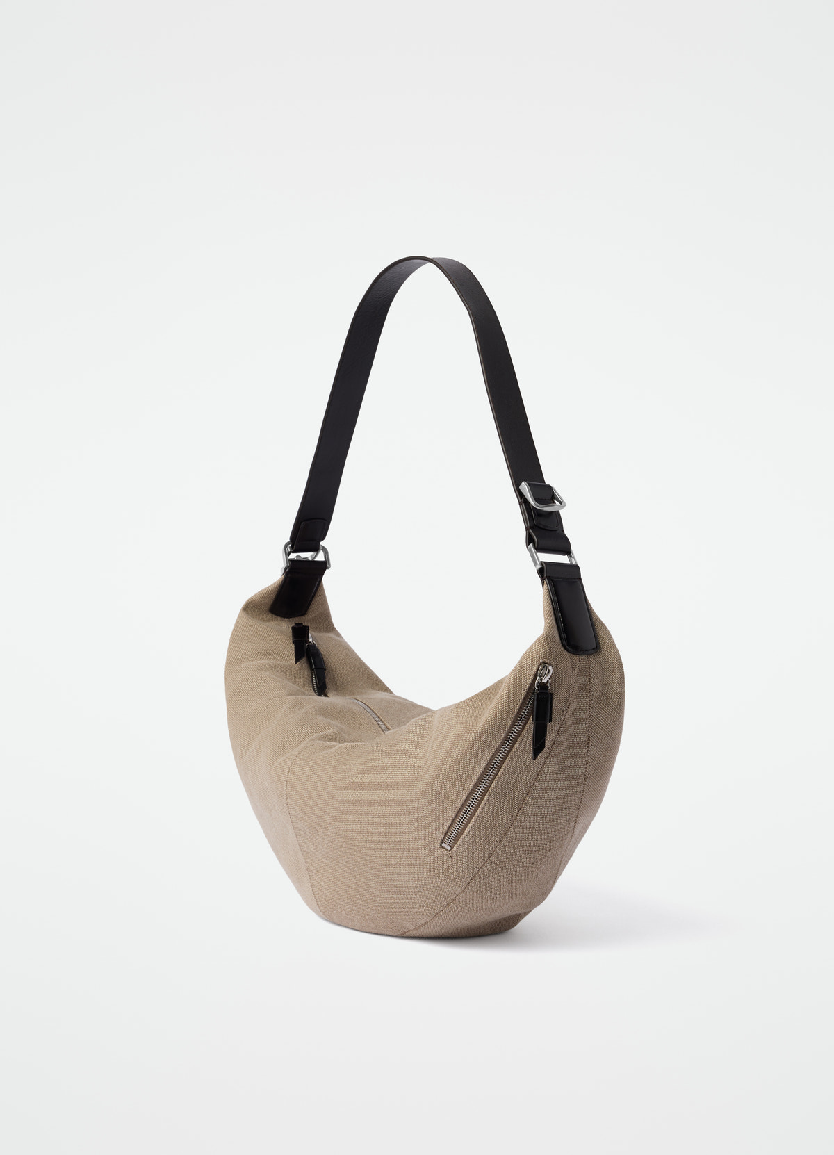 Quiver clip bag in eco heavy cotton canvas