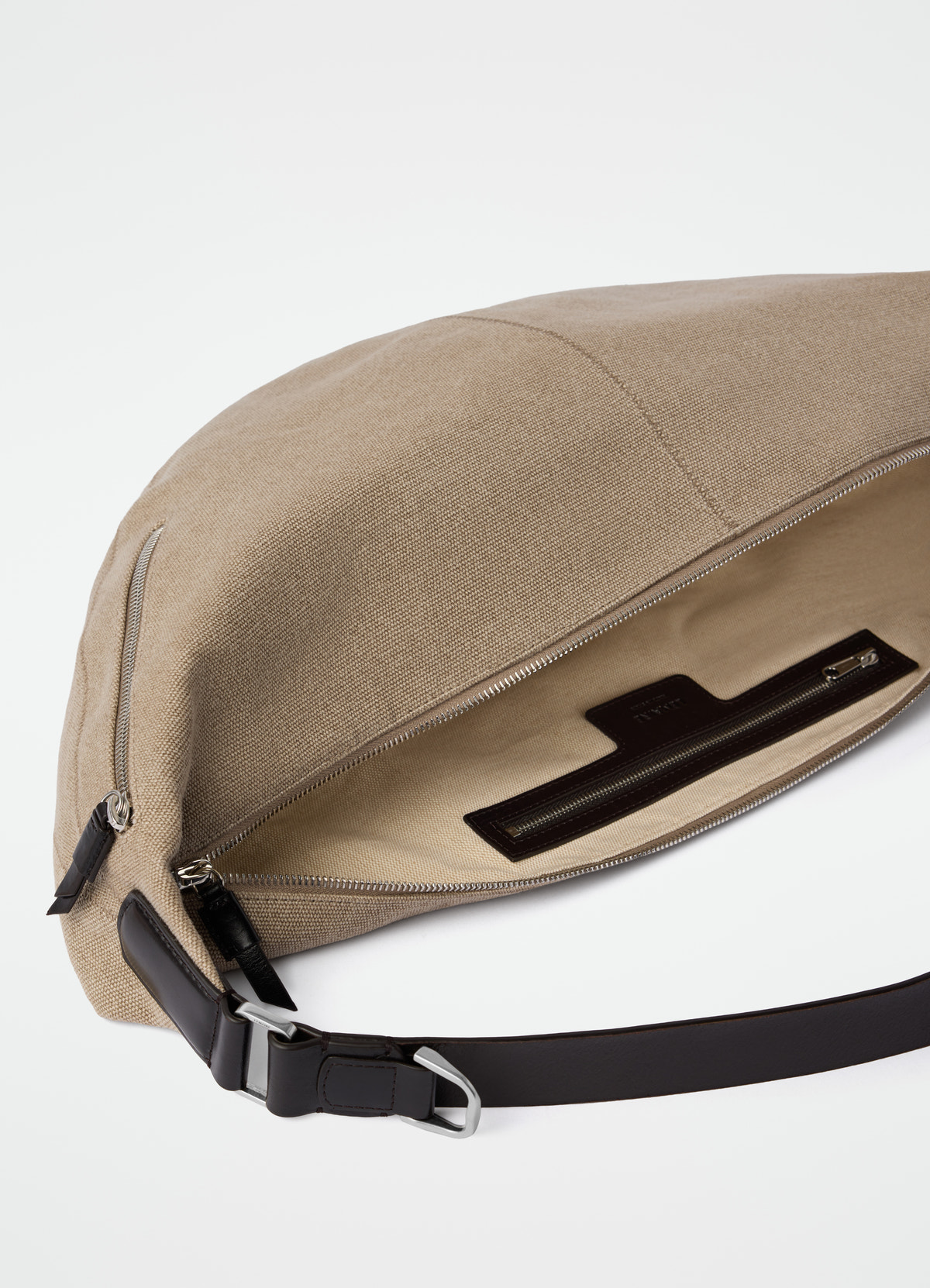 Quiver clip bag in eco heavy cotton canvas