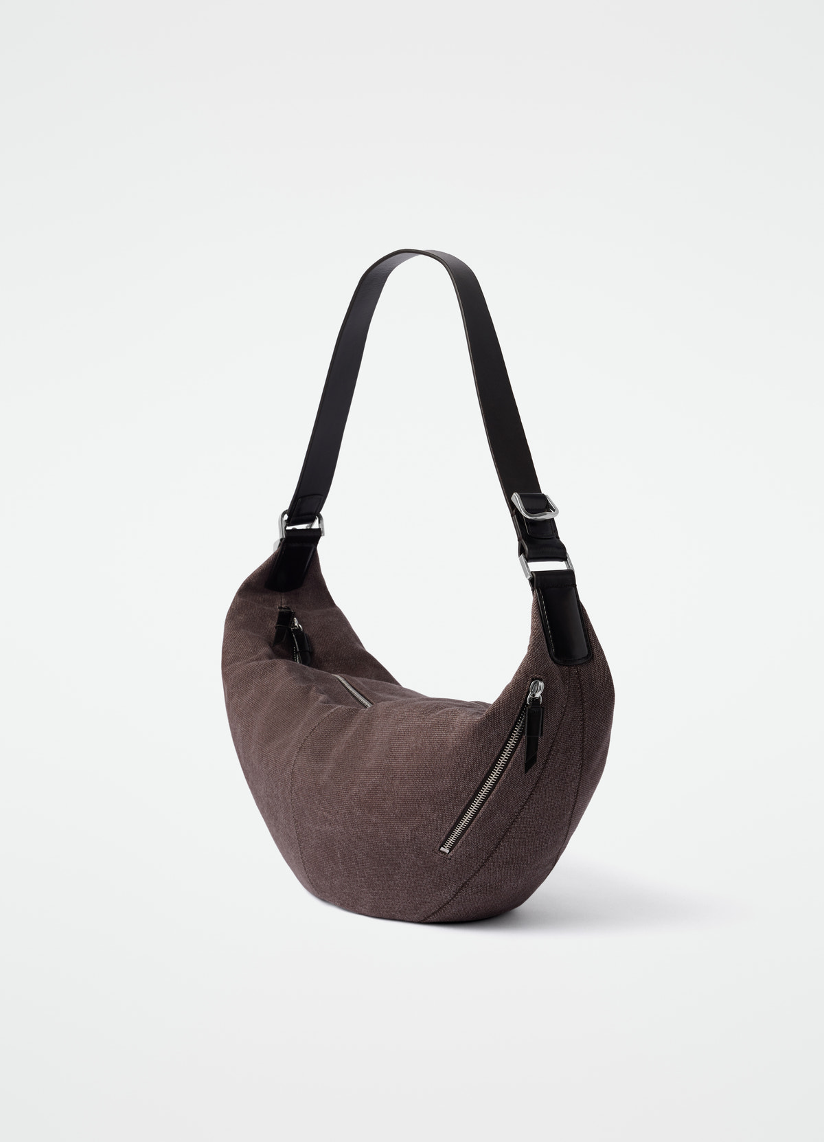 Quiver clip bag in eco heavy cotton canvas