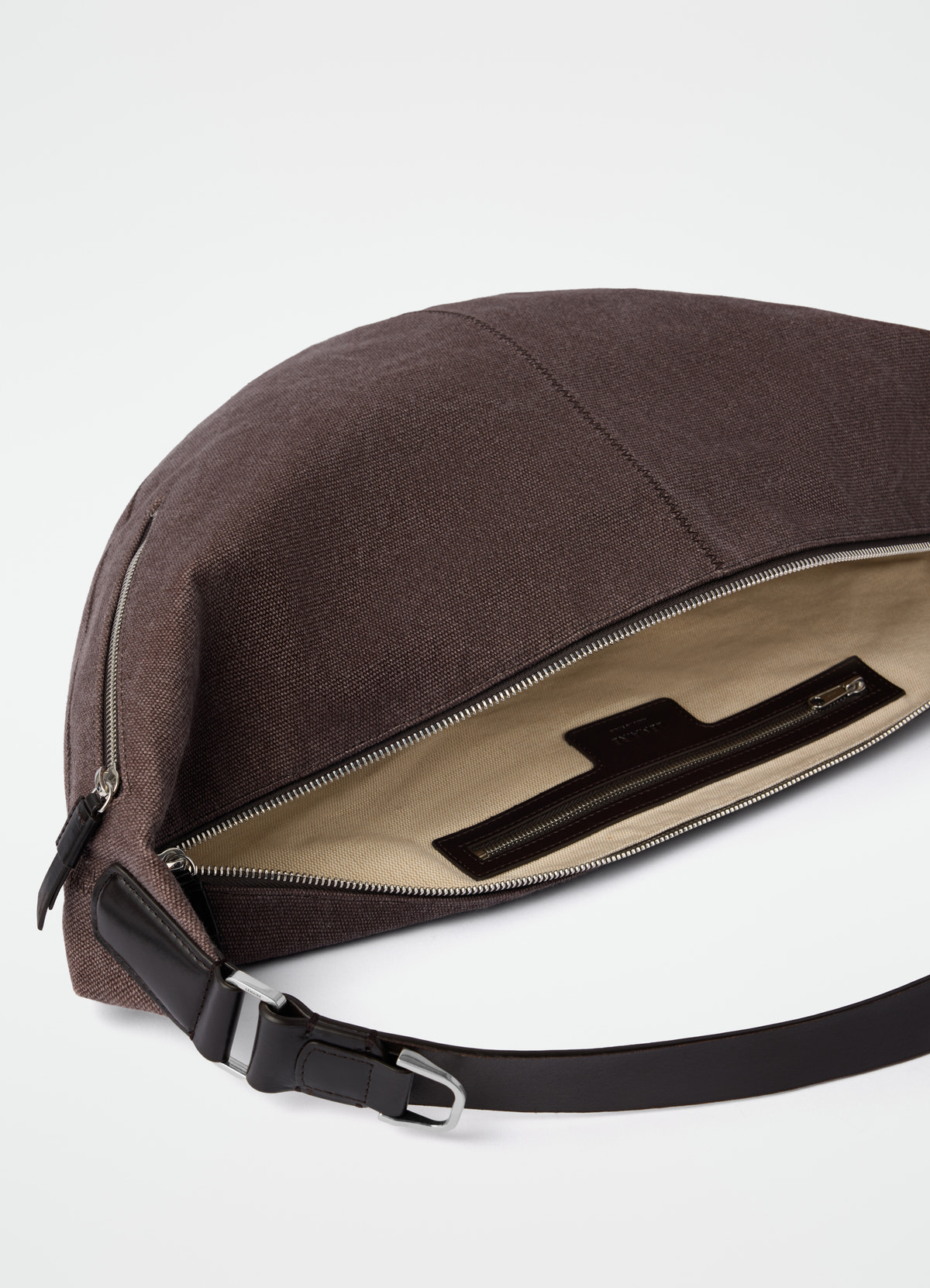 Quiver clip bag in eco heavy cotton canvas