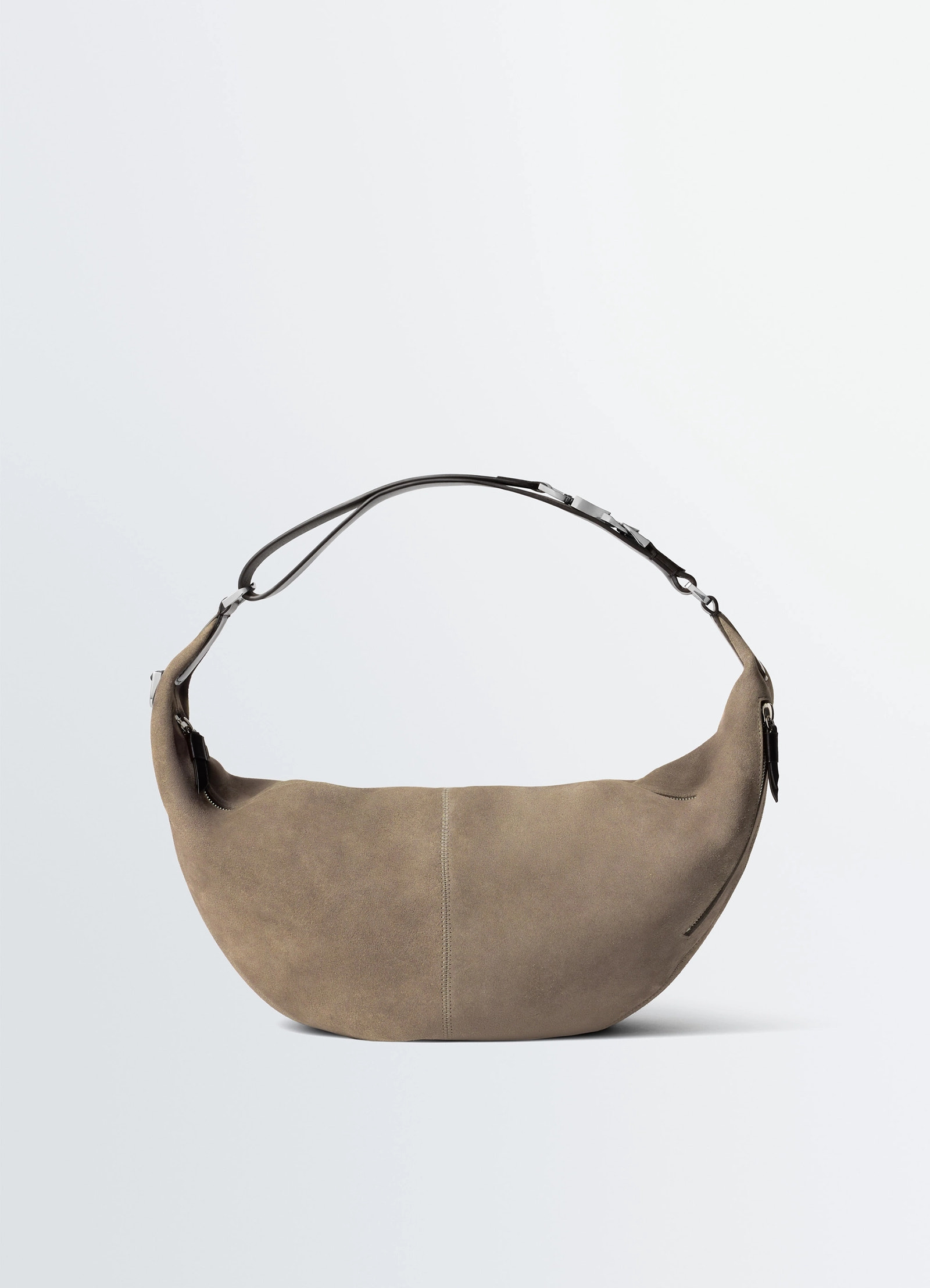 QUIVER CLIP BAG IN SUEDE LEATHER - Pebble - Suede Leather - Women QUIVER CLIP BAG IN SUEDE LEATHER - Pebble - Suede Leather - Women