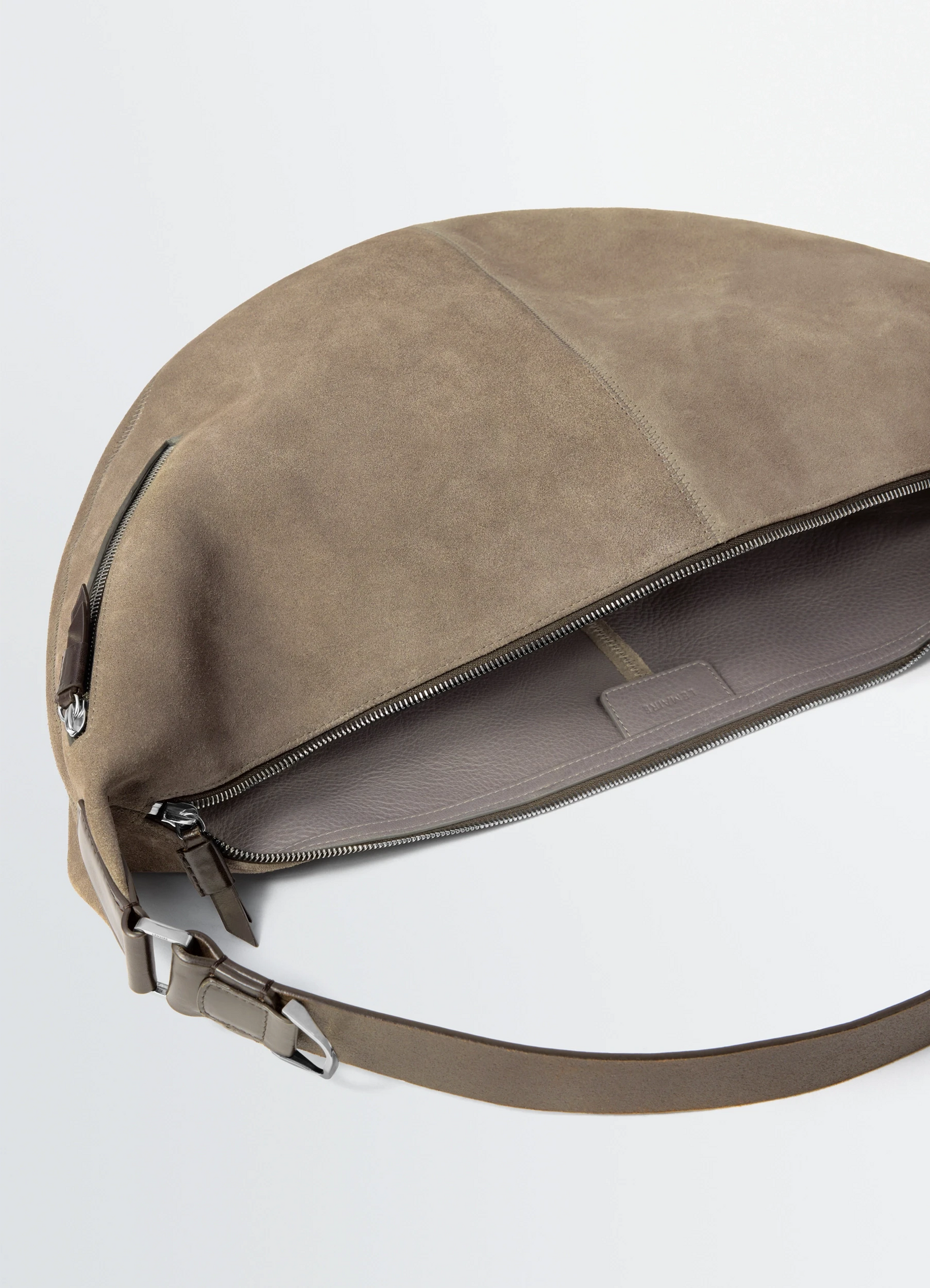 QUIVER CLIP BAG IN SUEDE LEATHER - Pebble - Suede Leather - Women QUIVER CLIP BAG IN SUEDE LEATHER - Pebble - Suede Leather - Women