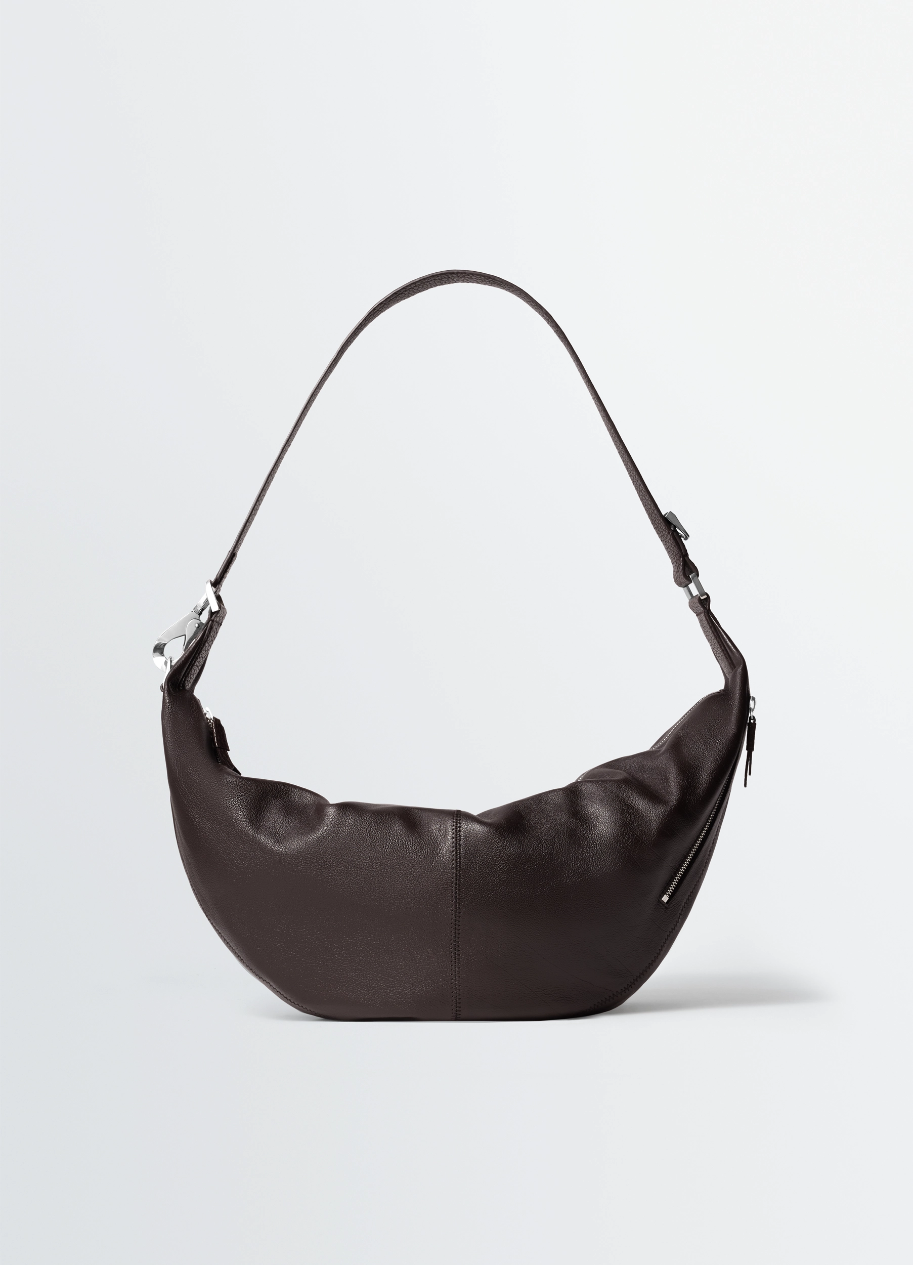 QUIVER CLIP バッグ - Dark Chocolate - Grained Buffalo Leather