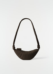 SMALL CROISSANT BAG IN ALPACA NUBUCK