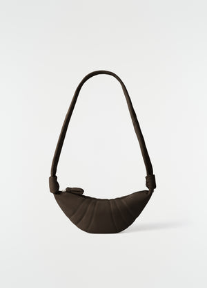Small croissant bag in alpaca nubuck leather