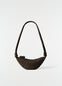 SMALL CROISSANT TASCHE AUS NUBUK-ALPAKA