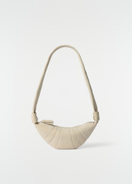 SMALL CROISSANT BAG IN ALPACA NUBUCK