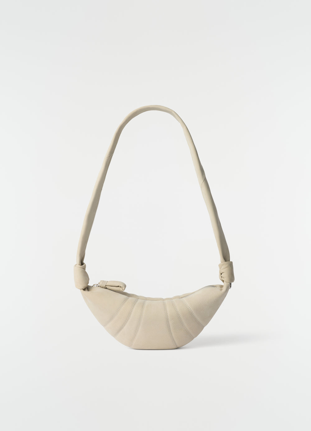 SMALL CROISSANT BAG IN ALPACA NUBUCK