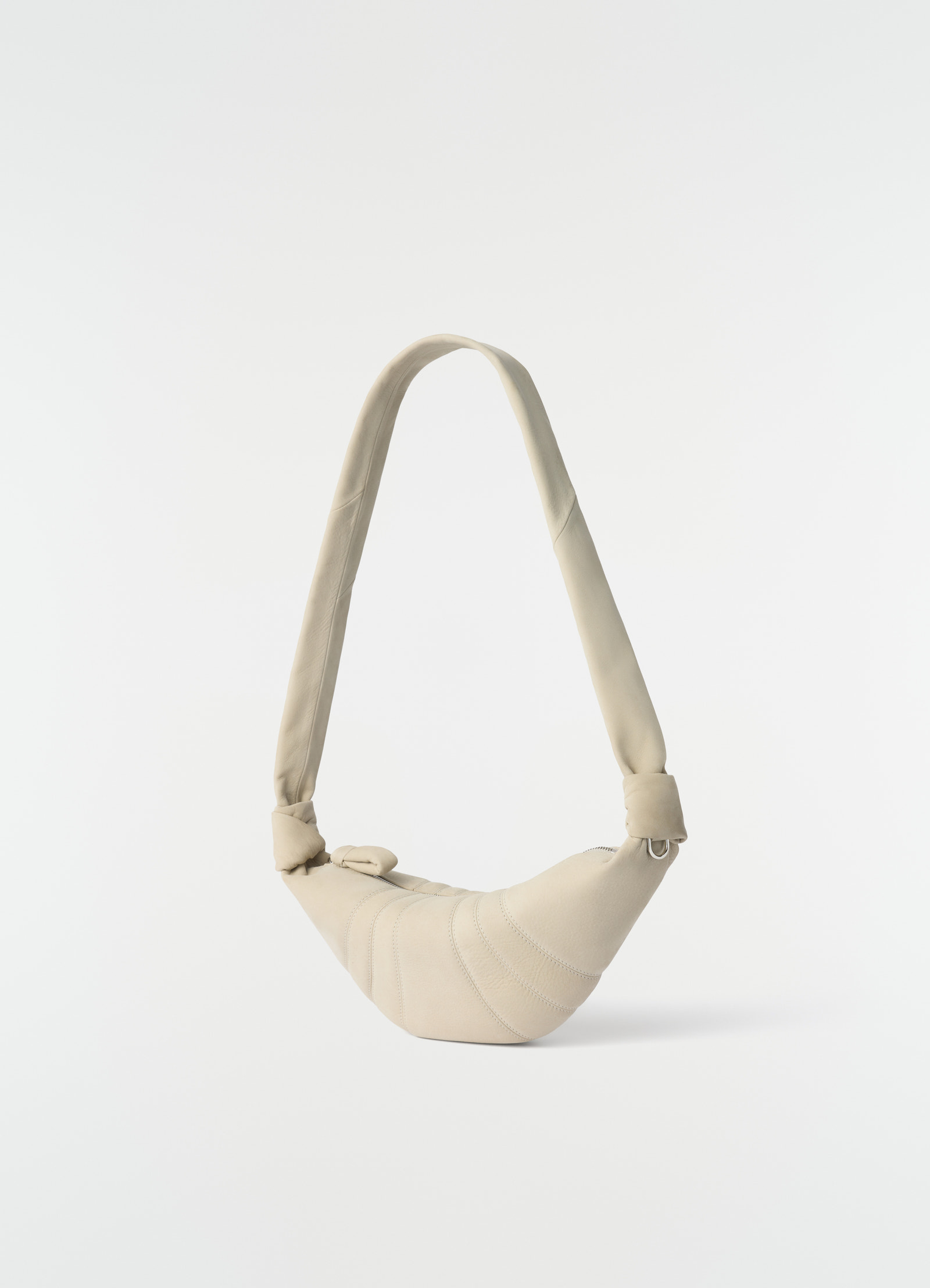 Small croissant tasche aus nubuk-alpaka