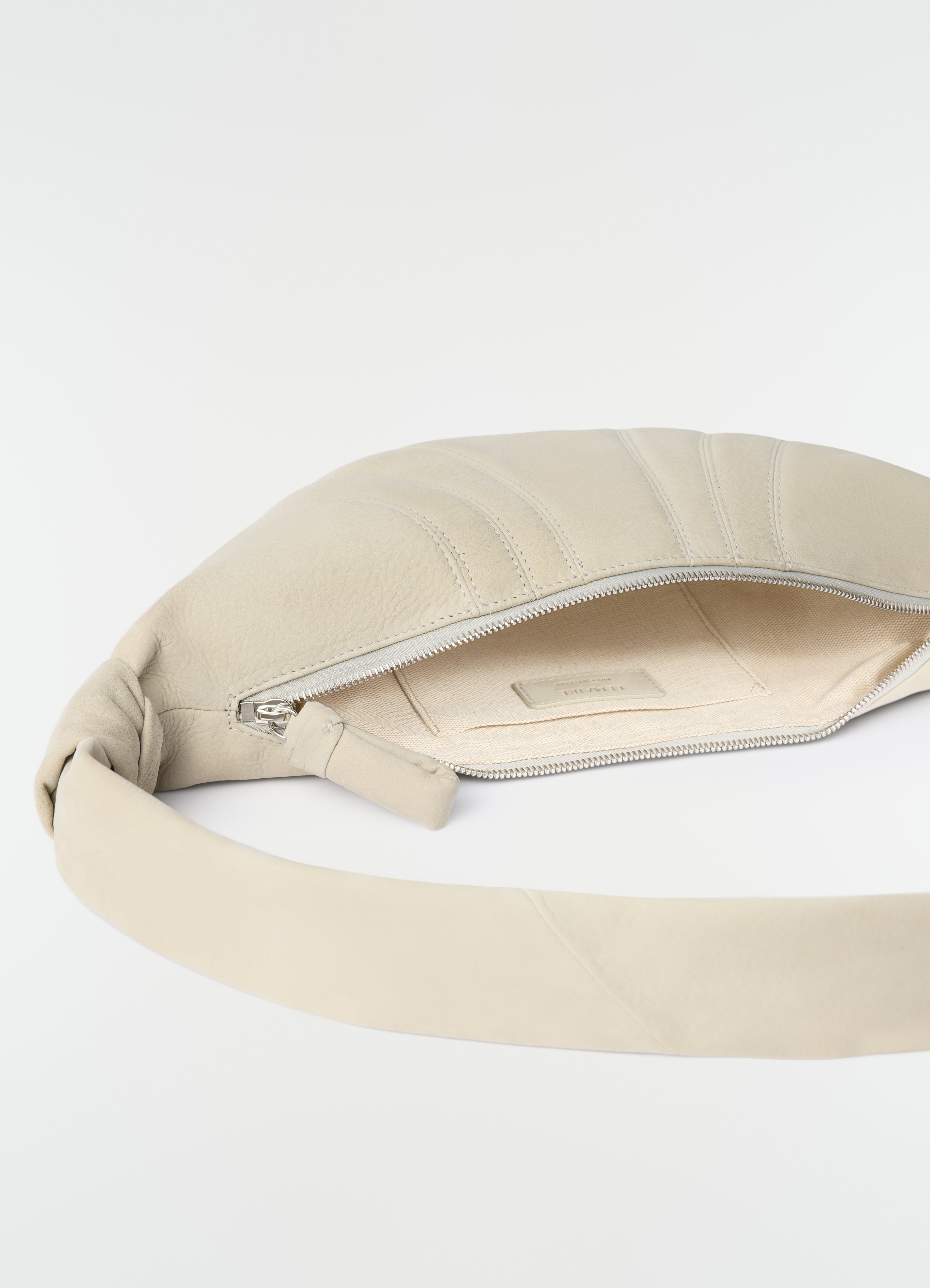 SMALL CROISSANT BAG IN ALPACA NUBUCK - Soft Sage - Alpaca Nubuck