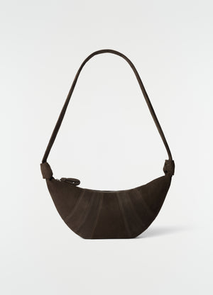 Medium croissant bag in alpaca nubuck leather