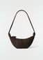 MEDIUM CROISSANT BAG IN ALPACA NUBUCK LEATHER