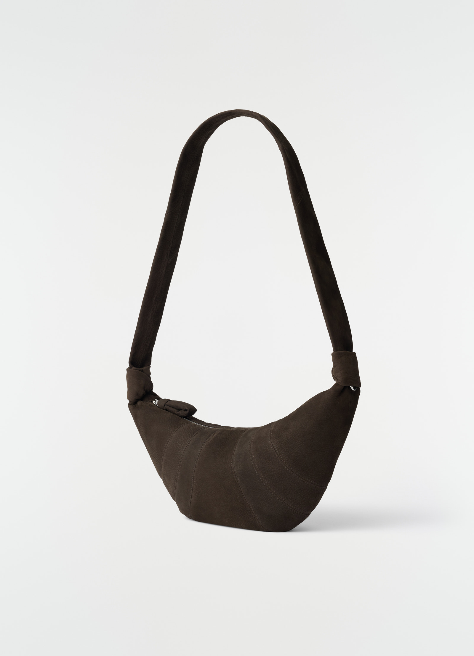 Medium croissant bag in alpaca nubuck leather
