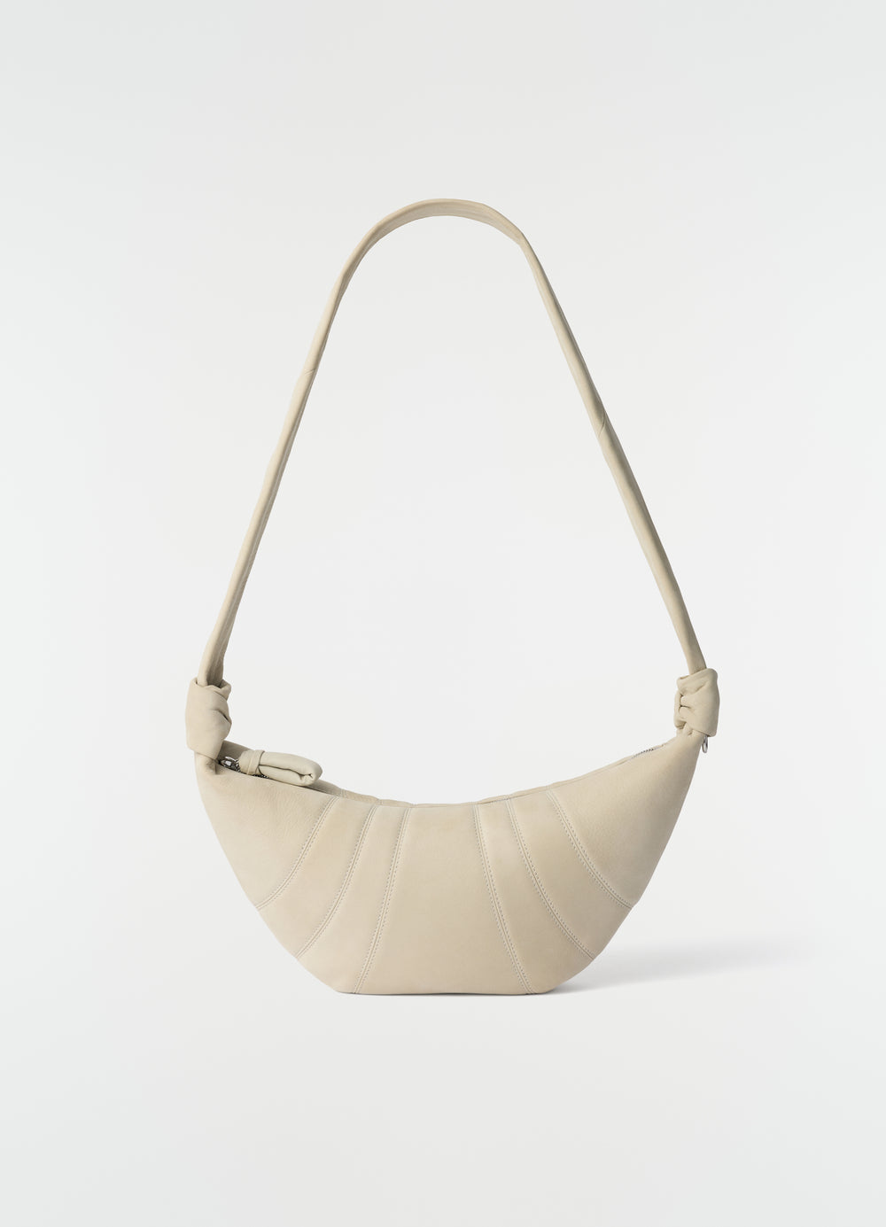 MEDIUM CROISSANT BAG IN ALPACA NUBUCK