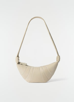 Medium croissant tasche aus nubuk-alpaka