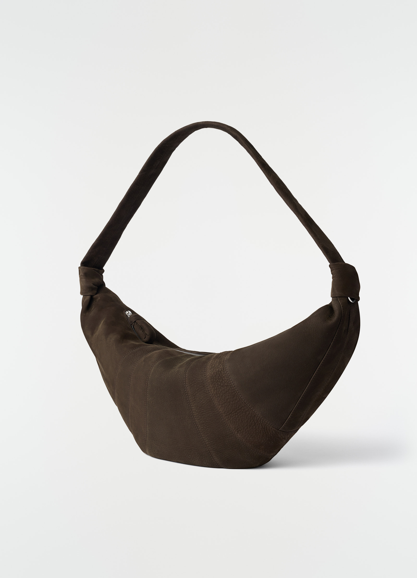Sac croissant grand modèle en alpaca nubuck