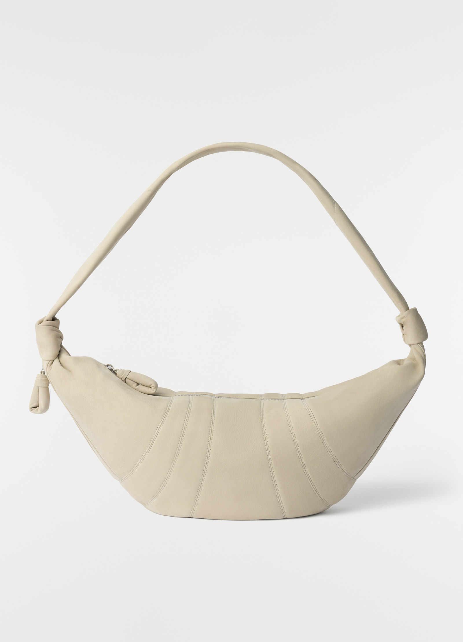 Sac croissant grand modèle en alpaca nubuck