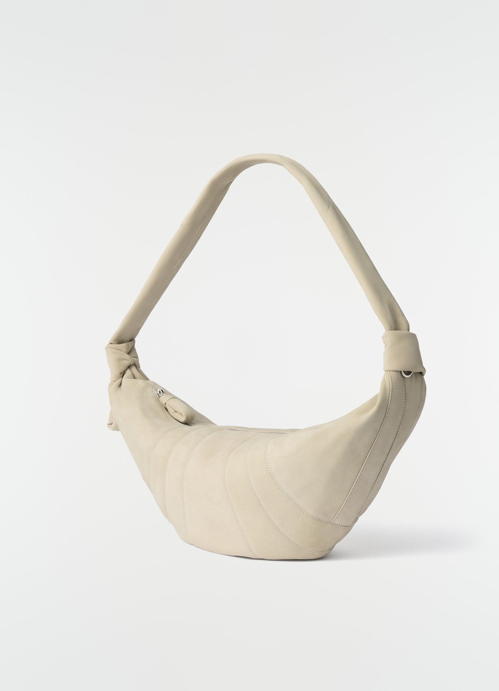 Sac croissant grand modèle en alpaca nubuck