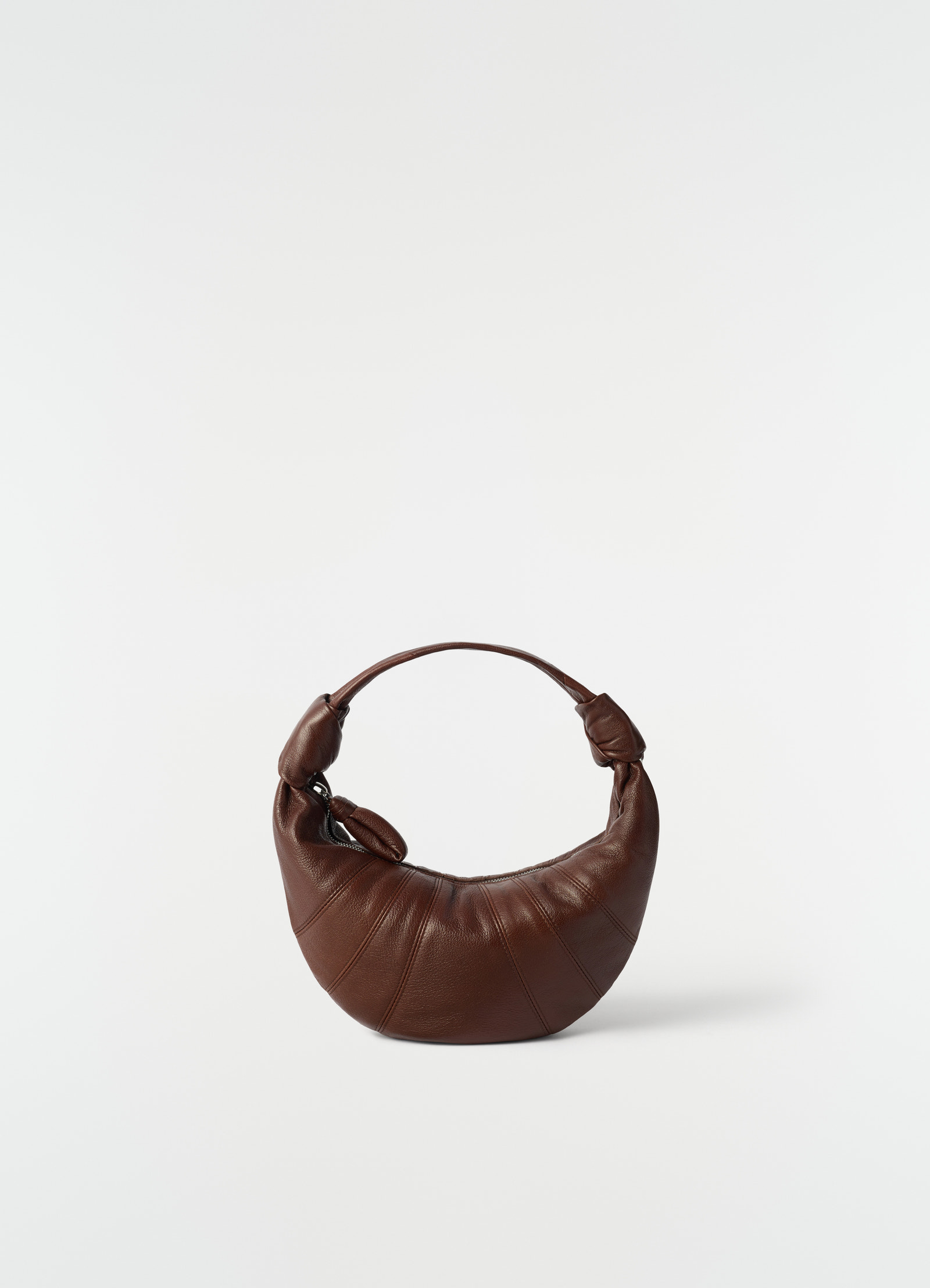 Mini fortune croissant bag in goat leather