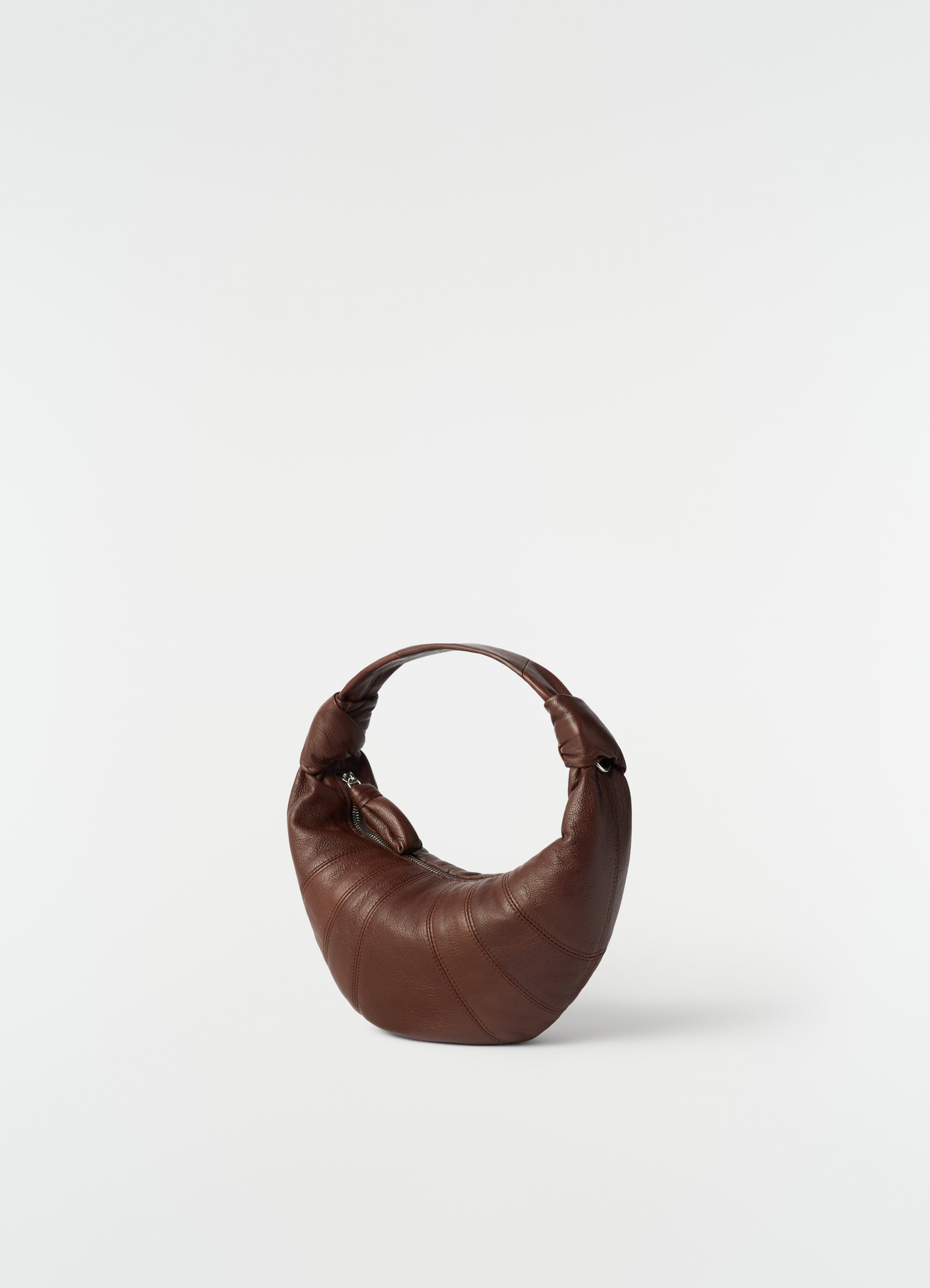Mini fortune croissant bag in goat leather