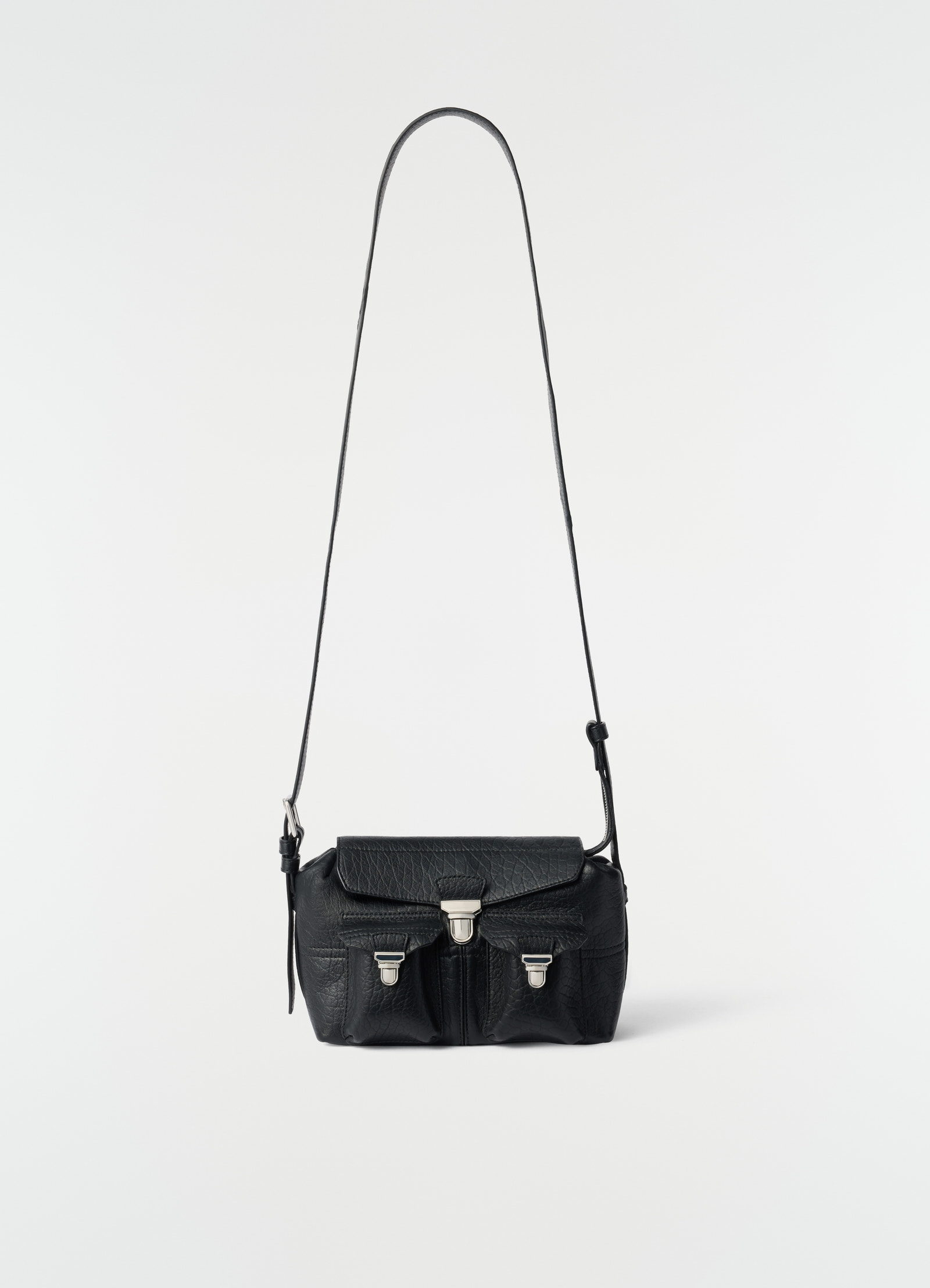 Mini soft gear bag in bubble lambskin