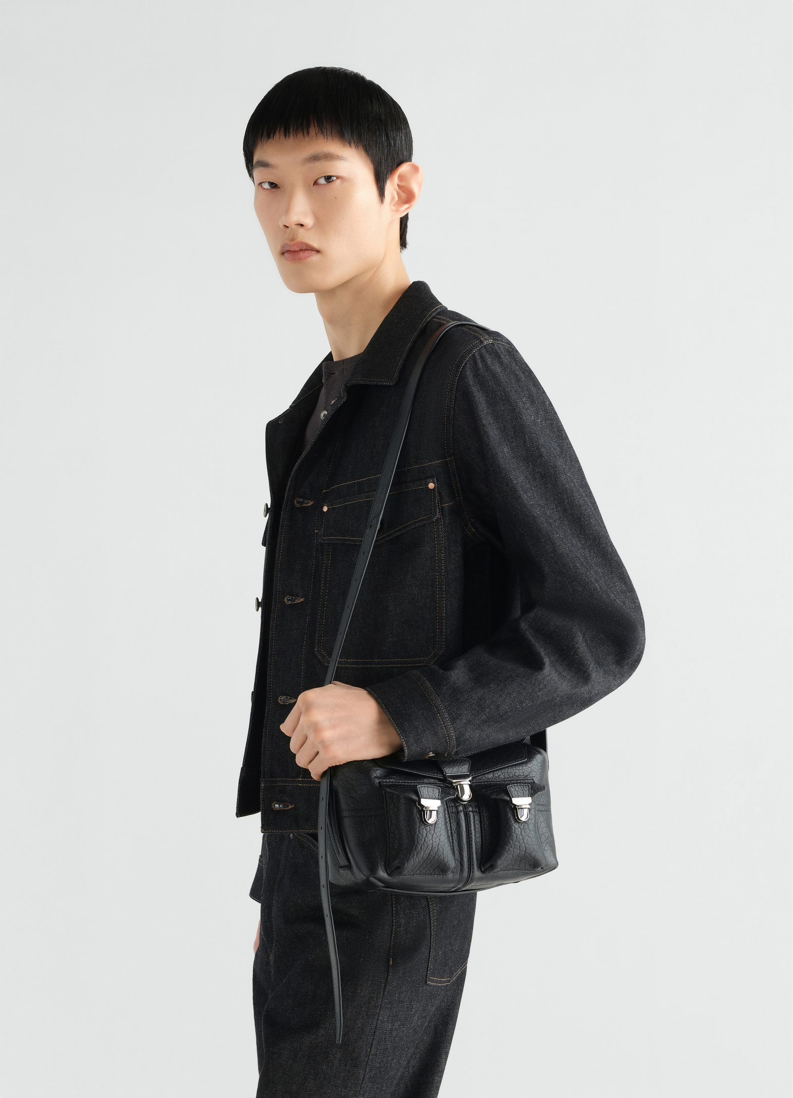 LEMAIRE Mini Soft Gear Bag in Bubble Lambskin