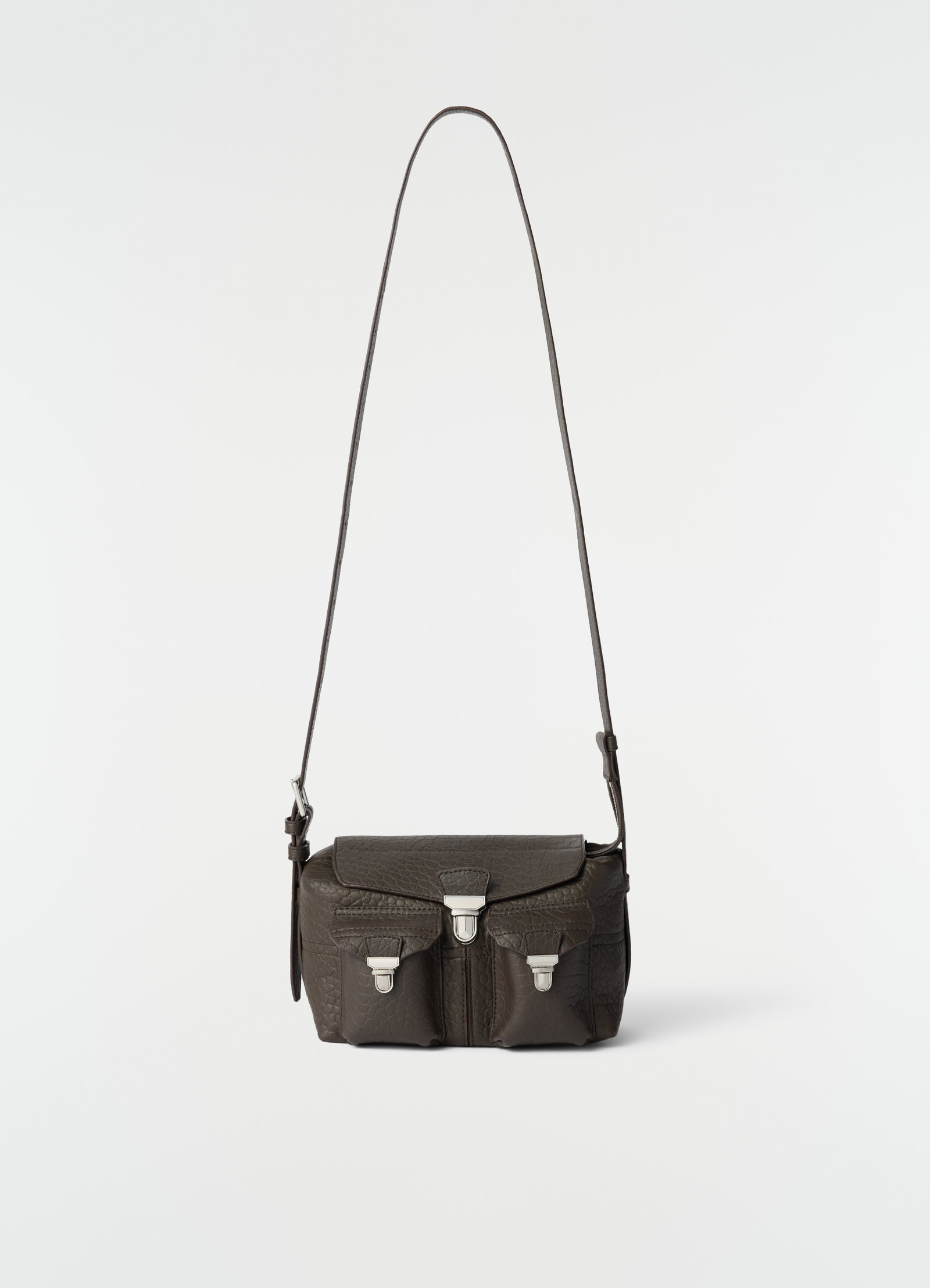 Mini soft gear bag in bubble lambskin