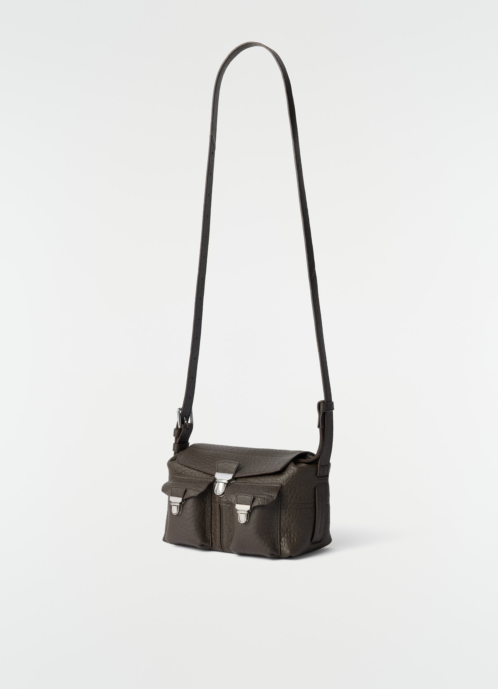 Mini soft gear bag in bubble lambskin