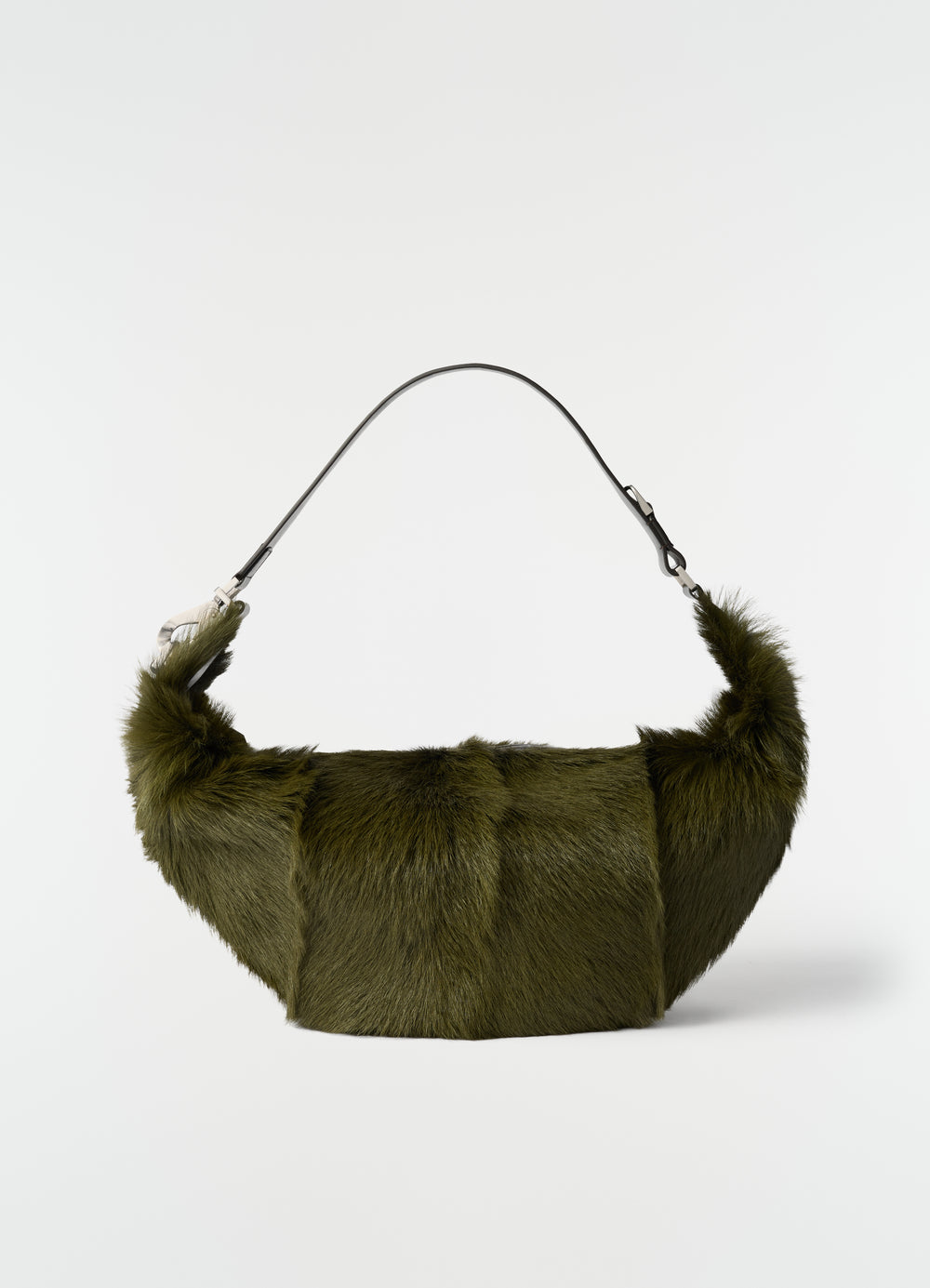 QUIVER CLIP BAG IN LONG HAIRY GOAT LEATHER
