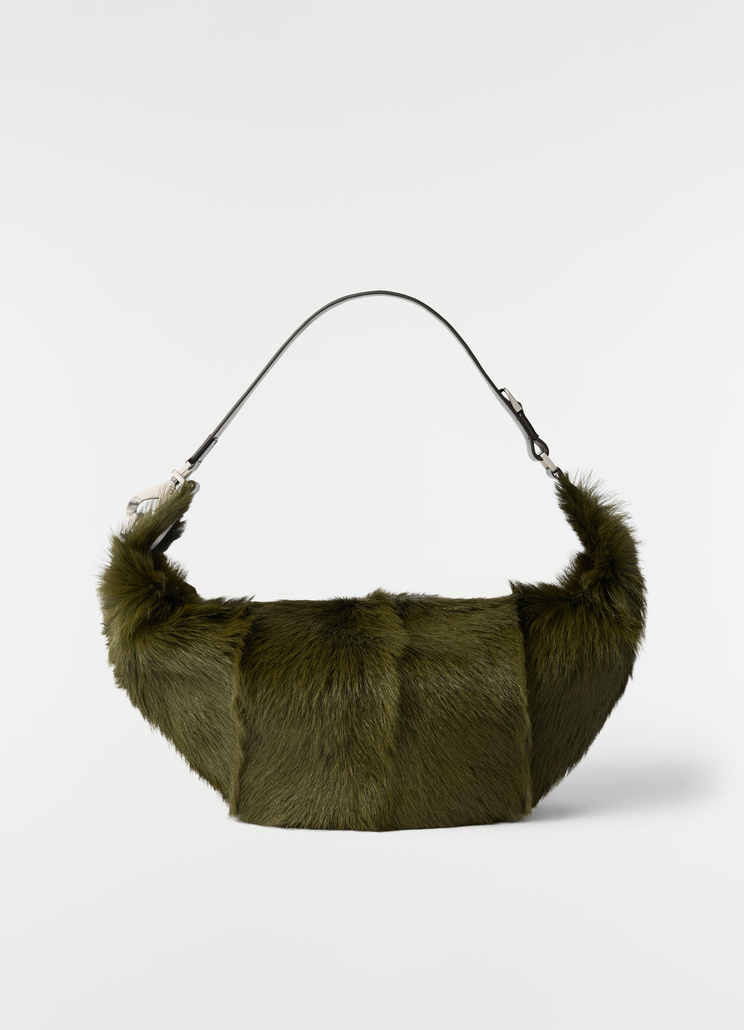 QUIVER CLIP BAG IN LONG HAIRY GOAT LEATHER