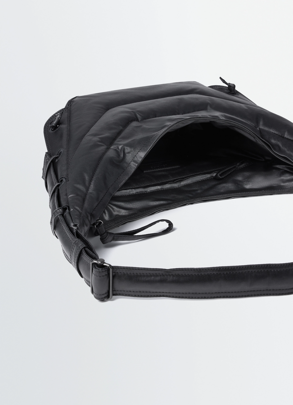 SMALL SOFT GAME BAG IN WATER-REPELLENT COATED COTTON - Ash Black