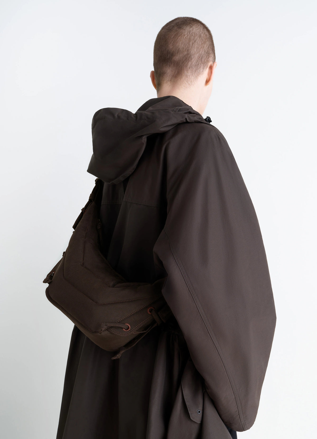 Dark Chocolate Small Soft Game Bag | LEMAIRE Dark Chocolate Small Soft Game Bag | LEMAIRE